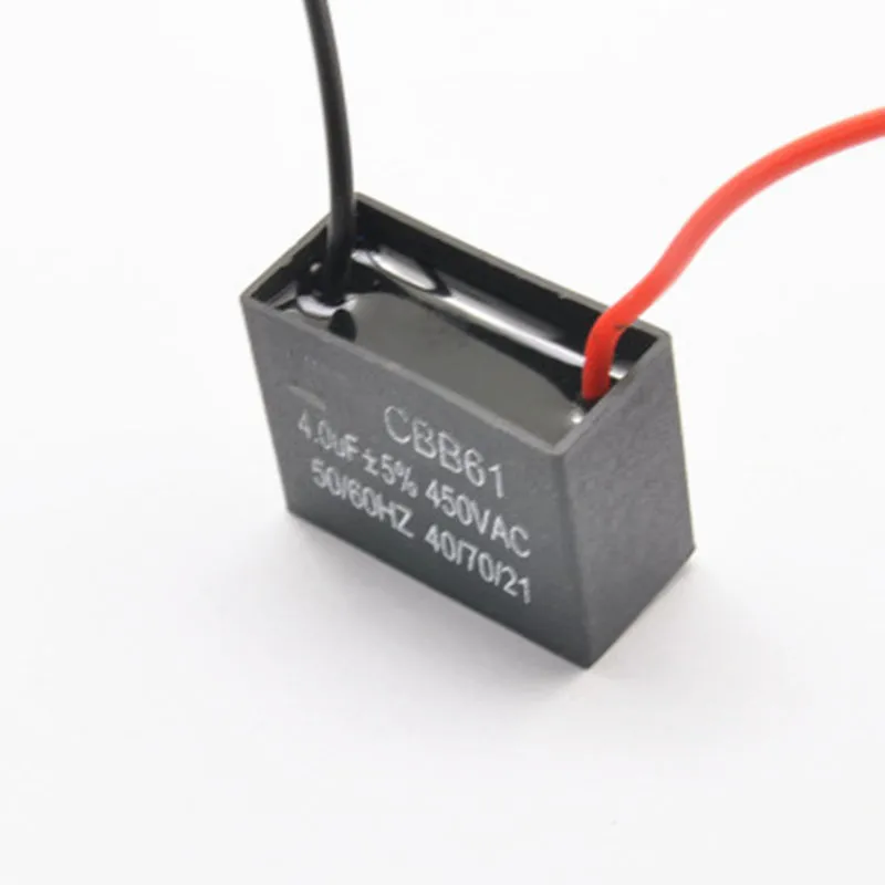 

2pcs CBB61 starting capacitor 1uF 1.2uF 1.5uF 2uF 2.5uF 3uF 3.5uF 4uF 5uF 6uF AC Fan Capacitor 450V CBB