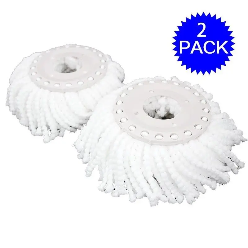Lot Of 2 Replacement Mop Micro Head Refill For 360° Spin Mop New 