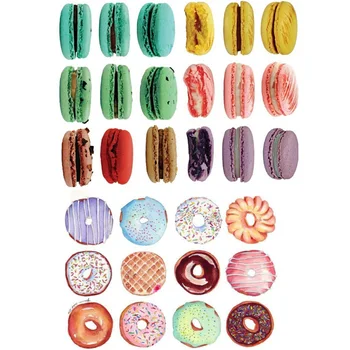 

2 pcs/lot Delicious Donut Cosas Kawaii Uncut Stickers Scrapbooking Stationery Washi Tape Set School Supplies