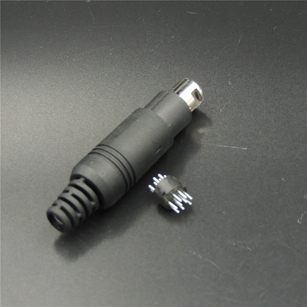 20PCS Mini DIN 9 pin male connector adapter solderingin Connectors