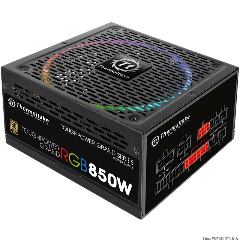 Блок питания Tt (Thermaltake) TPG RGB 850 вт с номинальным напряжением (80plus золотой/полный