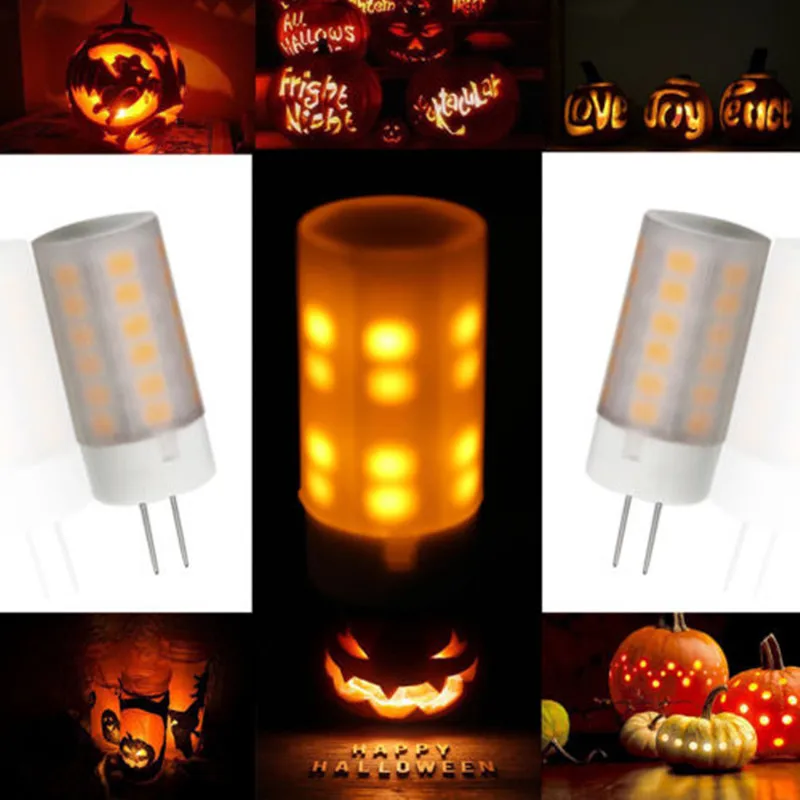 

10X G4 36Leds SMD 2835 2W 180-200LM DC 8-30V LED Flicker Flame Fire Effect Light Bulb Christmas Decor Lamp 1700K lighting