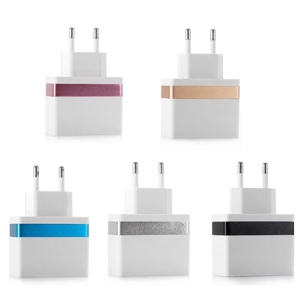 4 Port USB Charger EU Plug Charging Station Travel USB Multiple Chargers Station 4-Port Fast Charge Adapter Wall Desktop Charge (8)