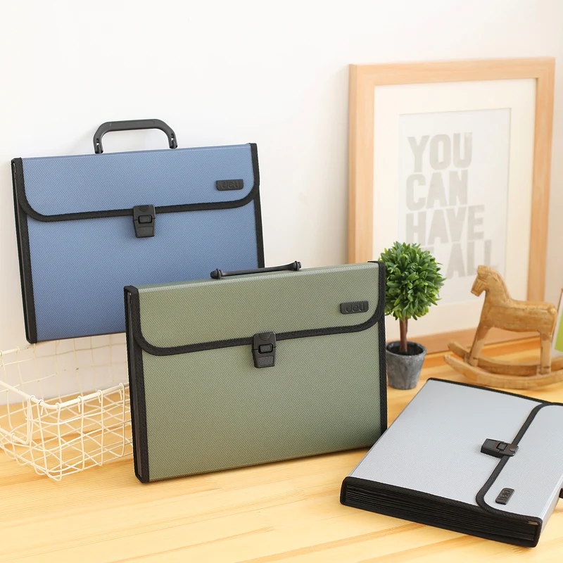 Deli Document Bags 13 Cases Expanding Wallets For A4 Handhold Multi