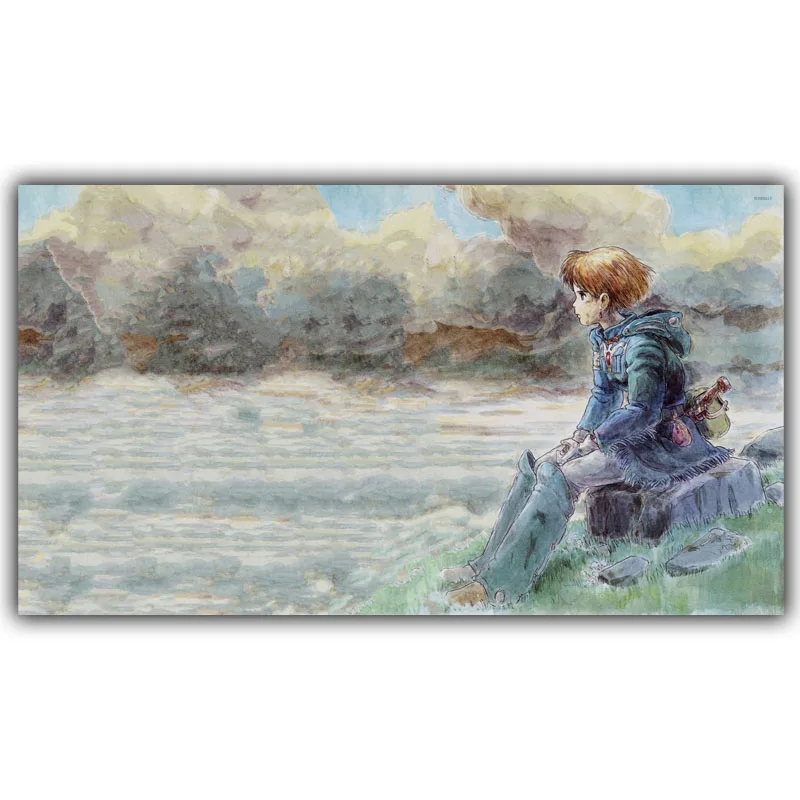 

Nausicaa Valley of the Wind Art Silk Poster Print 30x53cm 60x106cm Movie Pictures Living Room Decor