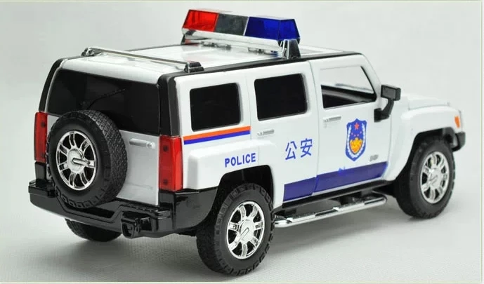 124 Alloy Diecast Police Car Model For Hummer  H3-5