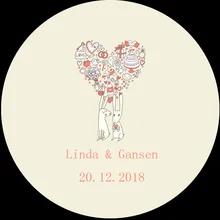 100 шт. пользовательские Стикеры и индивидуальный логотип свадьбы Стикеры s ваш собственный дизайн Стикеры s персонализированные Стикеры s Boda