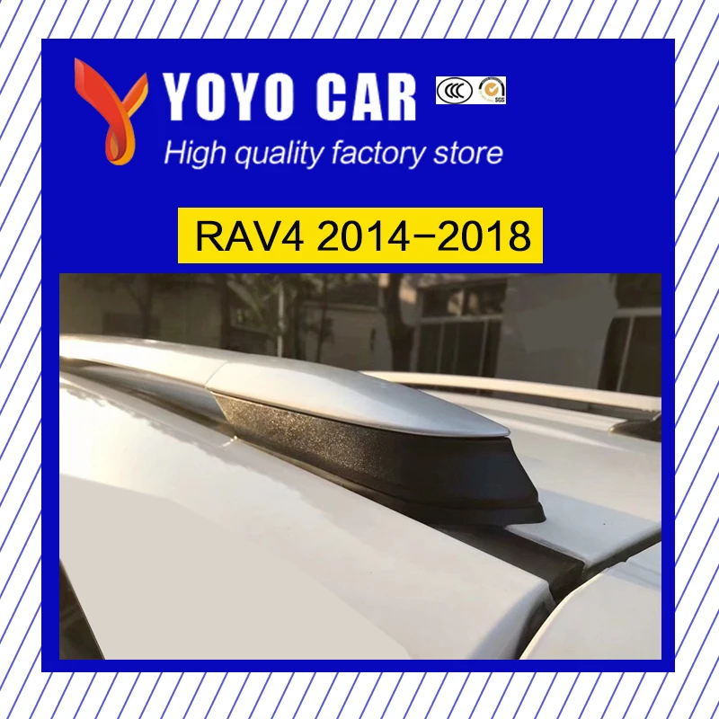 حار بيع عالية الجودة سبائك الألومنيوم الجانب السكك الحديدية بار حامل سقفي ل RAV4 2014 2015 2016 2017 2018