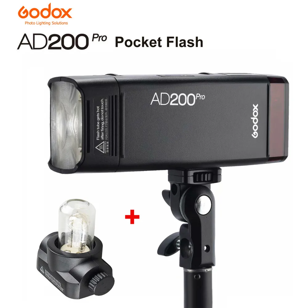 Godox AD200Pro наружная карманная вспышка 200Ws TTL 2 4G 1/8000 w/2900 mAh батарея Беспроводная X