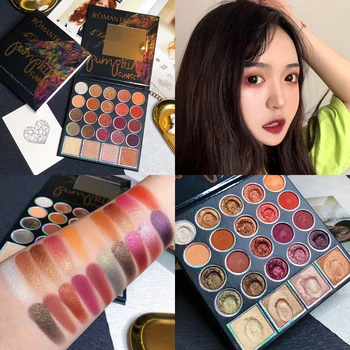 

24 Color Shimmer Matte Eyeshadow Palette Glitter Makeup Palette Waterproof Creamy Metallic Eyeshadow Pallete Cosmetics