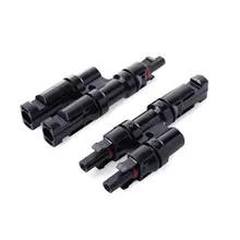 1 пара массажных шлепанцев; пара женских MC4 T филиал параллельное подключение 30A 1000 V Электрический Солнечный MC4 разъем Y фотогальваническая панель кабель проводное соединение