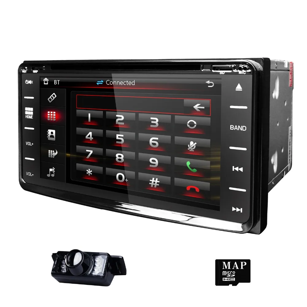 

Hizpo Car Radio Tape Recorder GPS Car Player Audio for TOYOTA RUNX/PREVIA/ESTIMA/TARAGO TUNDAR ECHO Bluetooth RDS SWC BT CAM IN