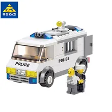 Transporte de Prisioneiros Polícia KAZI Building Blocks Define Bricks Modelo Brinquedos Brinquedos Educativos para Crianças de 6 + 135 pcs 6730