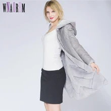 

WNAORBM Winter New Rex Rabbit Down Feather Coat For Young Lady Two Sides Can Wear Real Fur Coat Keep Warm Fashion Fur Coat