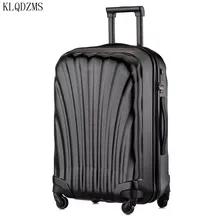 KLQDZMS high quality luggage 20/22/24/26inch rolling luggage spinner on wheel men Business travel suitcase women PC trolley case