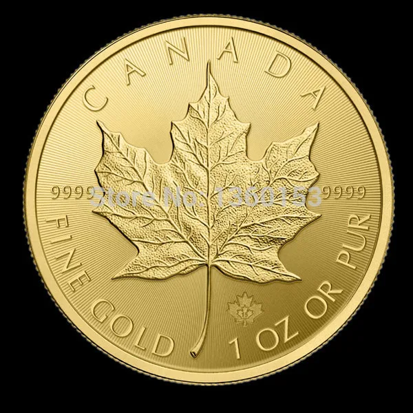 Non Magnetic Coin 2017 Canada Gold Maple Leaf 1 Oz 50 Bu 50pcs Non Magnetic Coin 2017 Canada Gold Maple Leaf 1 Oz 50