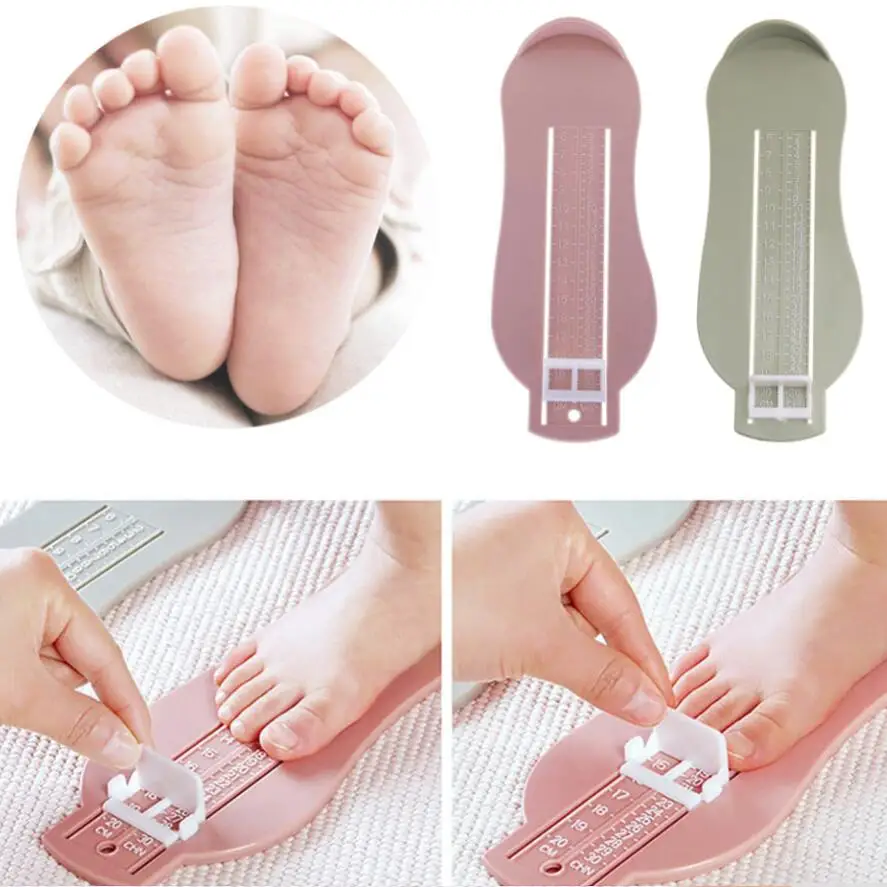 Kid Infant Foot Measure Gauge Shoes Size Measuring Ruler Tool Baby