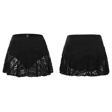 Женская летняя плиссированная юбка для плавания женские Леггинсы для йоги Плетеный крючком бикини с геометрическим цветочным кружевом купальник