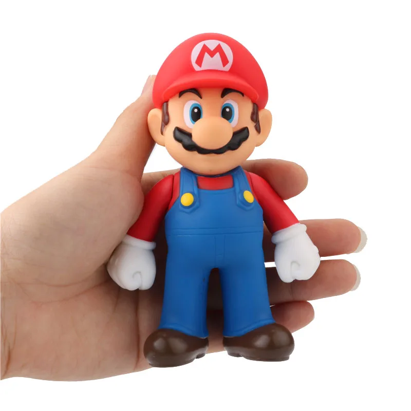 Super Mario Bros Luigi Mario Action Figure PVC Super Mario Figure Model Doll 13cm Figure Toys For Children Kids Toy