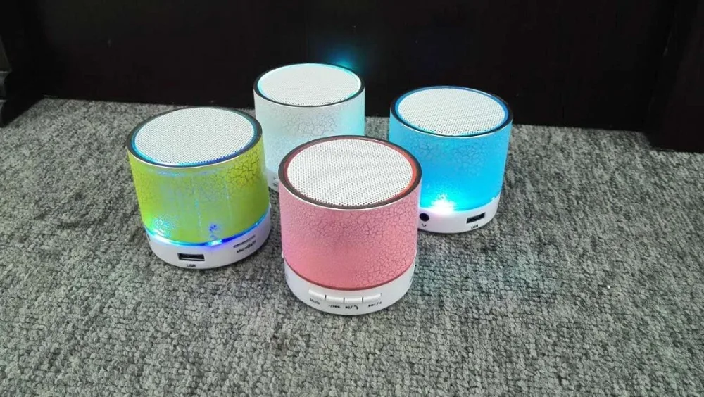 Mini Color LED font b Portable b font Wireless Bluetooth Speaker font b audio b font
