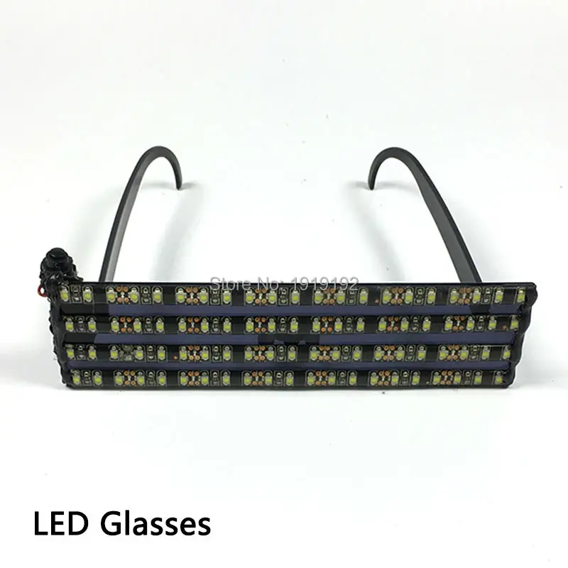 Светодиодный очки шесть стиль цвета световой вечерние Освещение красочные светящиеся Классические игрушки для танцев DJ, вечерние украшения
