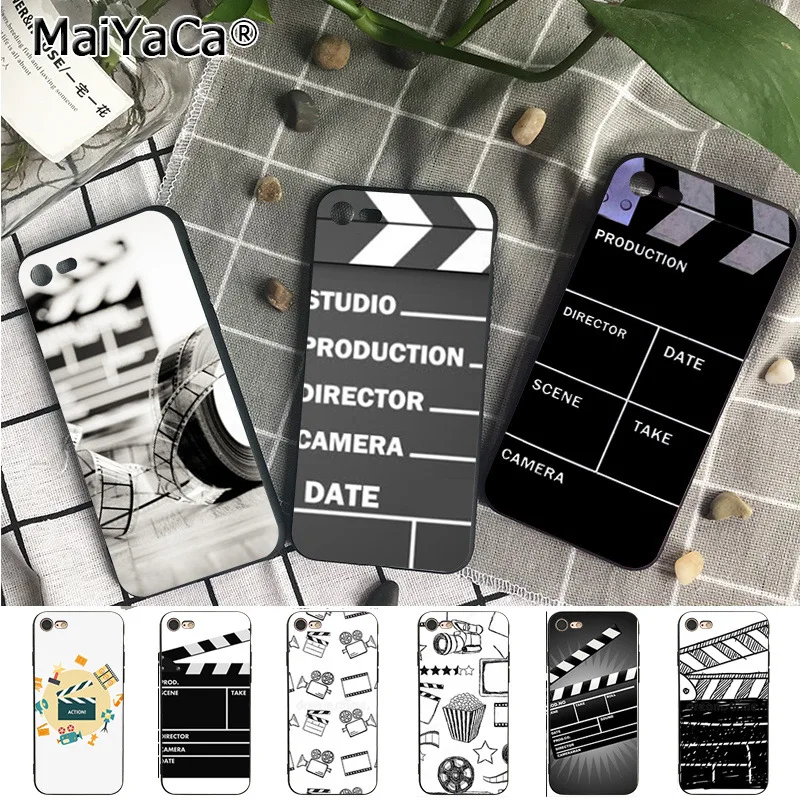 

MaiYaca Movie Clapperboard Pattern Phone case for iphone 11 Pro 6S 6plus 7 7plus 8 8Plus X 5 5S XR