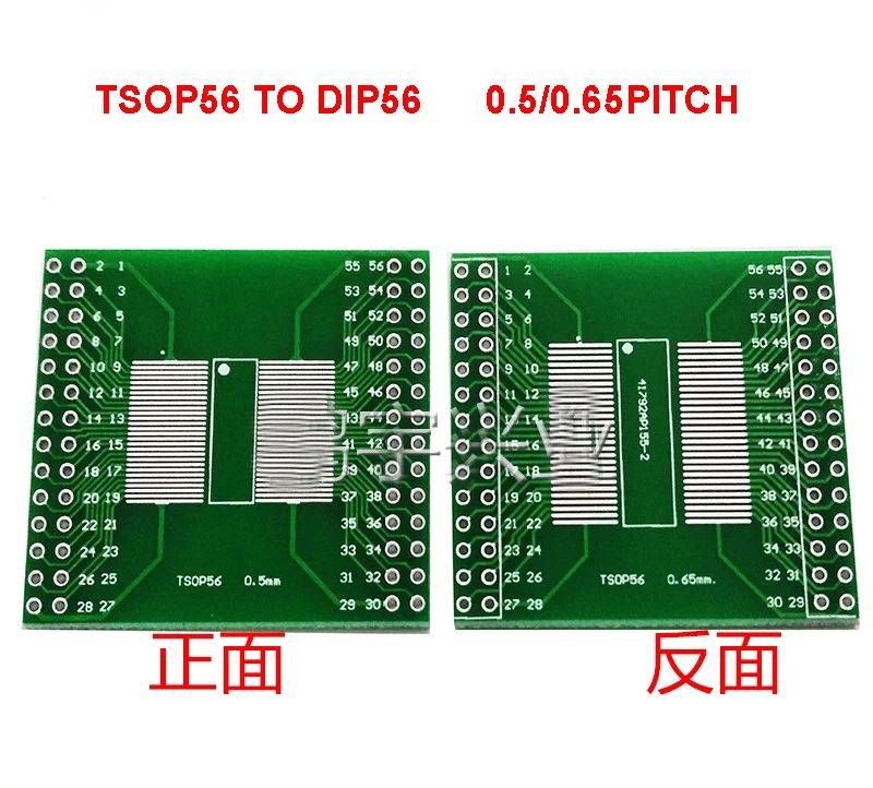5 шт. TSOP56 TSOP48 к DIP56 адаптер печатной платы для AM29 серии IC 0,5 мм 0,65 мм шаг передачи доска