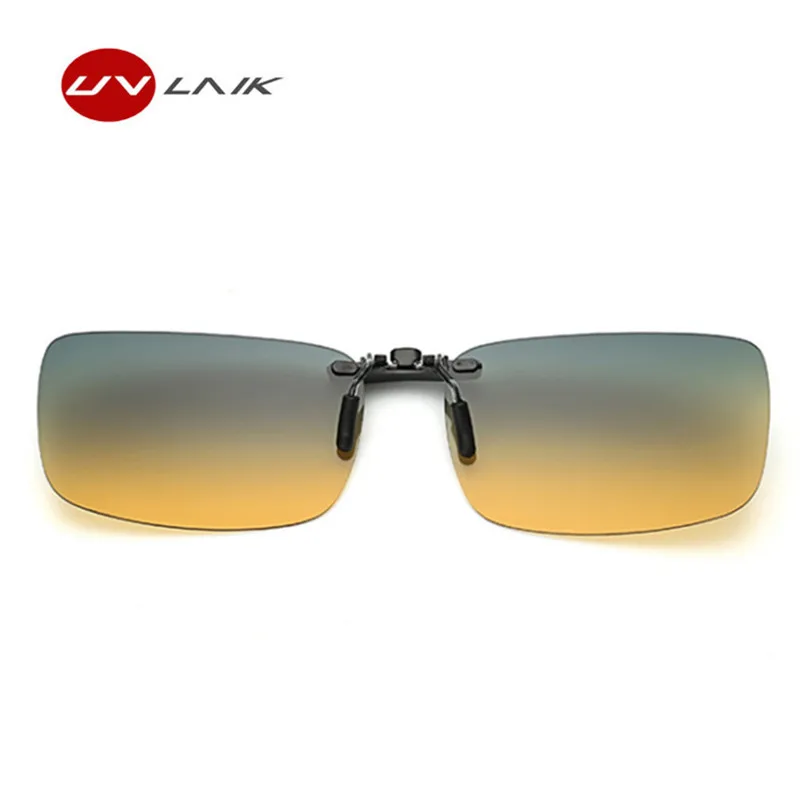 UVLAIK солнцезащитные очки без оправы с клипсами, поляризованные солнцезащитные очки с клипсами, мужские и женские брендовые дизайнерские очки для близорукости