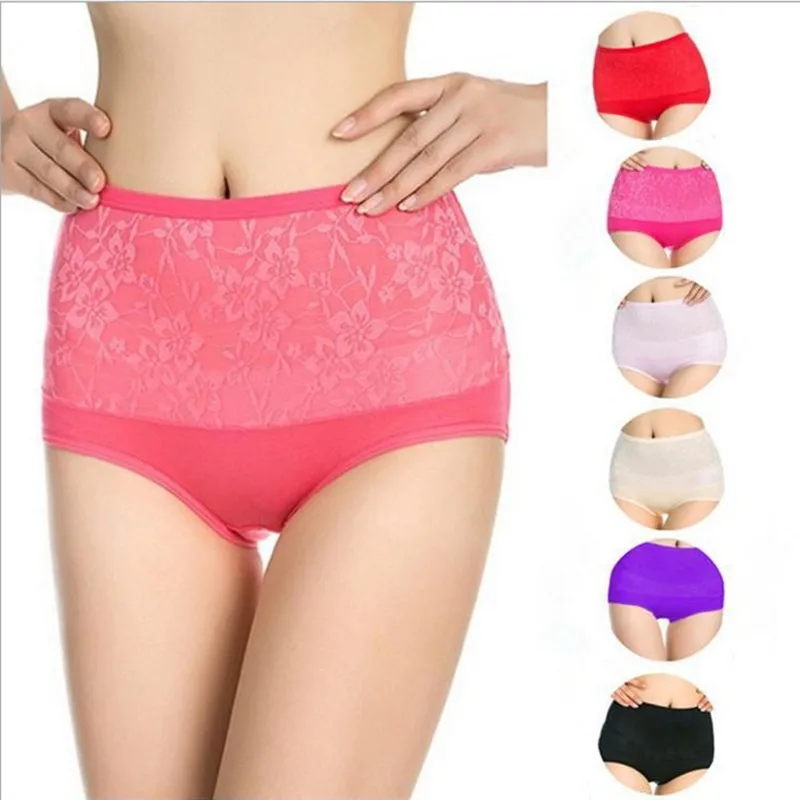 1 Piece Bamboo Fiber Women S Briefs Women Sexy High Waist Underwear Antibacterial Panties For