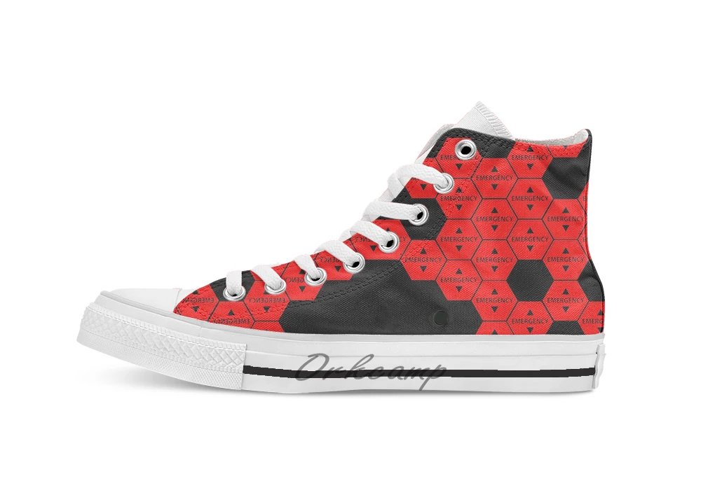

Evangelion – Emergency Novelty Design breathable casual High Top lace-up Canvas shoes sneakers