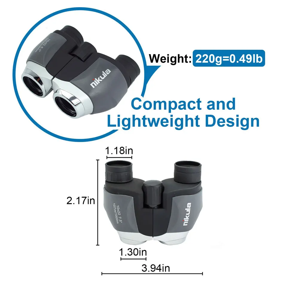 Телескоп nikula 10x22 hd бинокль для рыбалки портативный для активного отдыха на открытом воздухе спортивная игра концертная телескопа Зрительная труба мини