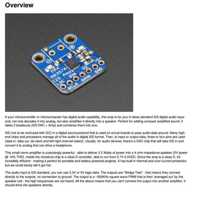 ADAFRUIT-3006 INFO