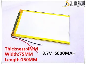 

Polymer battery 9 inches tablet battery domestic the built-in rechargeable battery 5000 mah 4075150 free shipping