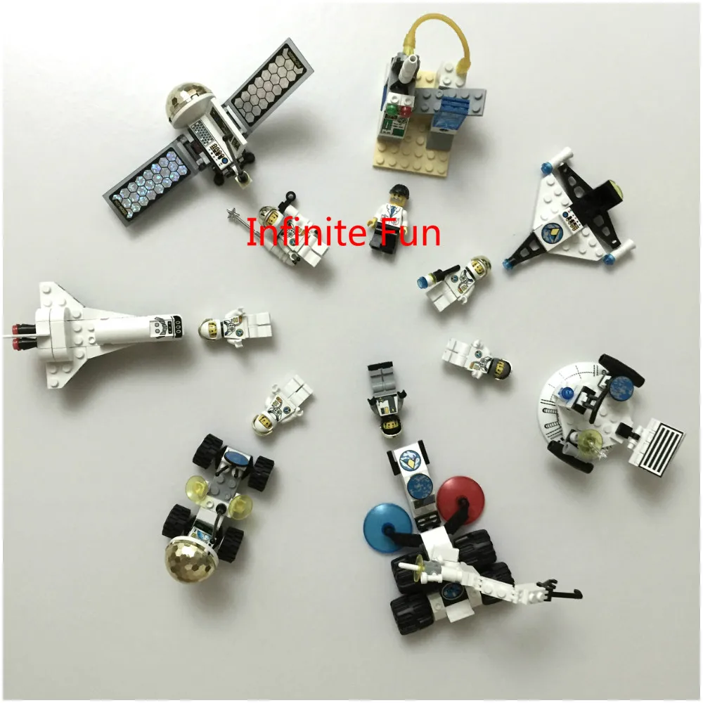 

Enlighten Shuttle Discovery Space station Apollo space shuttle Building Blocks Sets DIY Kids Toys Compatible With Legoe