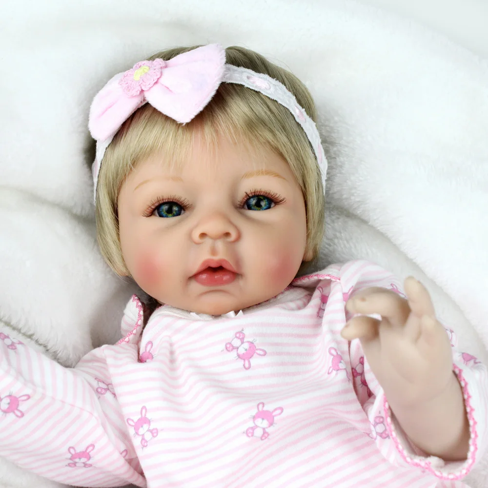 NPKDOLL новые игрушки силиконовая кукла младенец 22 дюйма модная Кукла девочка с