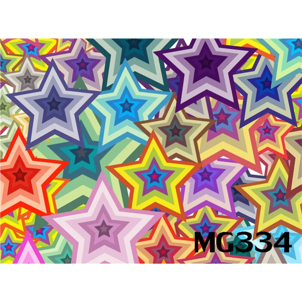 

LB Colorful Stars Kid Washable No Crease Newborn Background Photography Polyester Backdrop Magic Studio Photographic Seamless