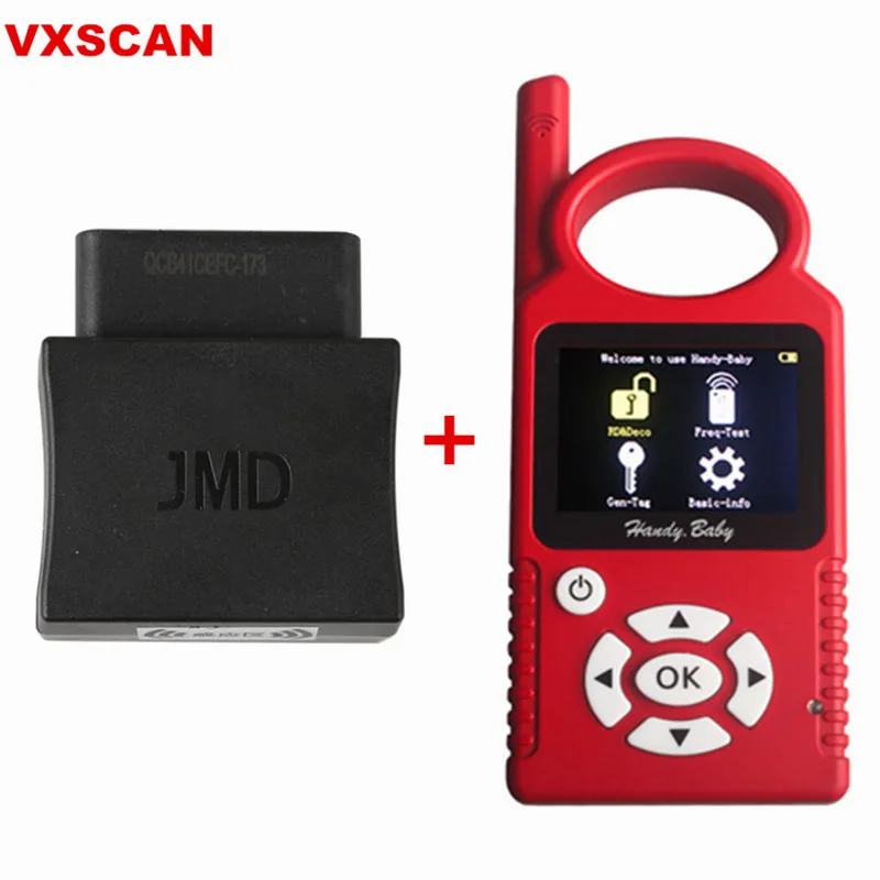 

V9.0.0 Handy Baby Hand-held Car Key Copy Auto Key Programmer for 4D/46/48 Chips Plus JMD Assistant Handy Baby OBD Adapter