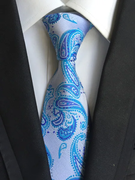 Модный классический мужской галстук в клетку, Полосатый жаккардовый Шелковый галстук, деловой формальный свадебный галстук 8 см, 1200 игл - Цвет: Y-82