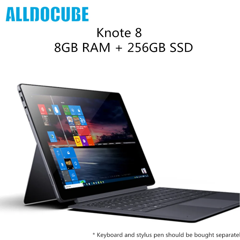 

Original ALLDOCUBE KNote 8 Tablet PC Intel Core m3 8GB RAM 256GB SSD 2K Display WiFi Bluetooth Portable Laptop Type C