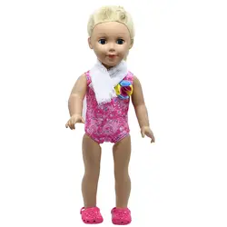 18 дюймов девочка кукла одежда красный купальник бикини + шарф костюм для 16-18 дюйм(ов) куклы аксессуары X-76