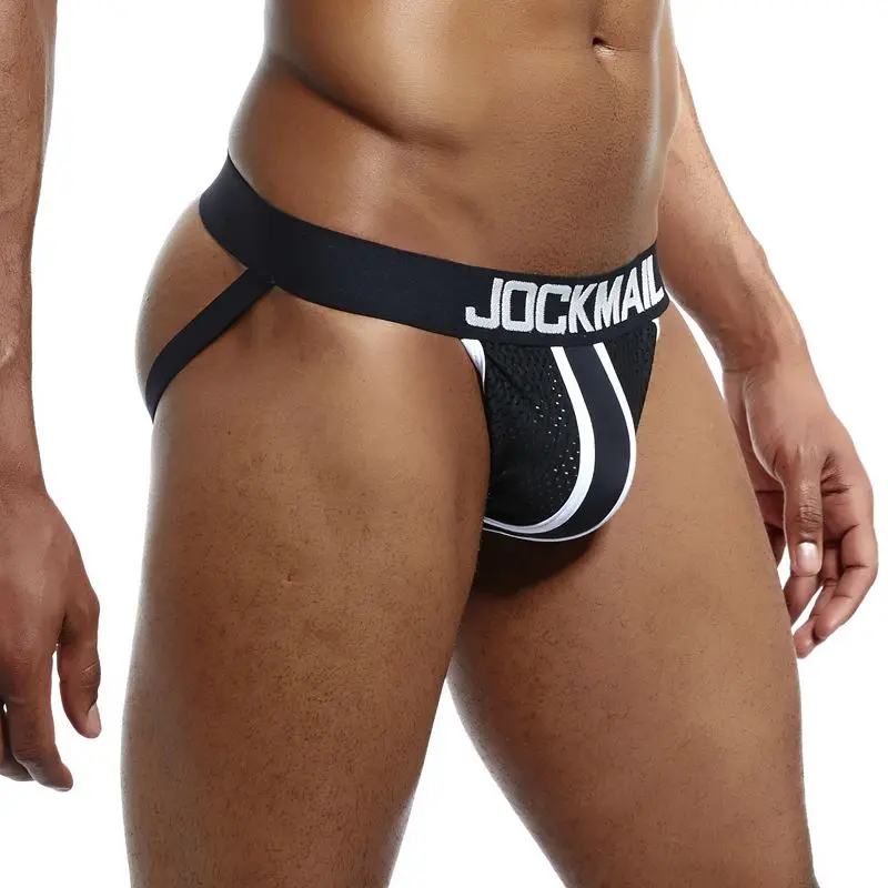 Джоки JOCKMAIL мужские сетчатые пикантное нижнее белье для геев с мешочком пениса