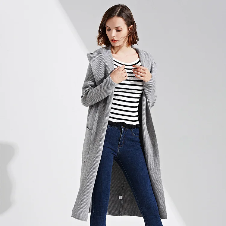 2017 Winter Coat Knitted Fall Fashion Korean Autumn font b Womens b font Plus Size Windbreakers
