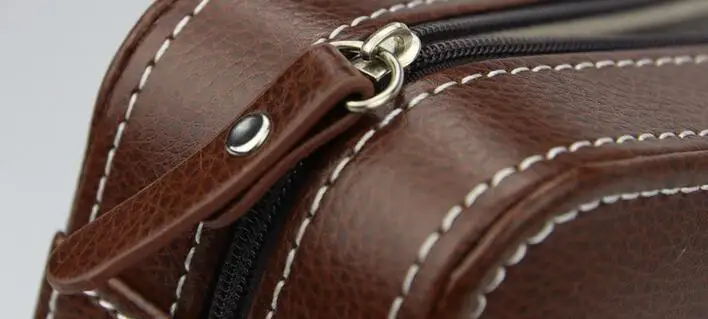 Роскошный модный чехол для часов 2 на молнии хранения органайзер из кожи шт.