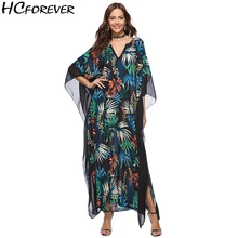 Boho Praia verão Floral Maxi Boêmio Vestido Mulheres Plus Size vestidos Casuais 2018 Vestidos Longos Soltos Grandes Roupas Verde Novo hot