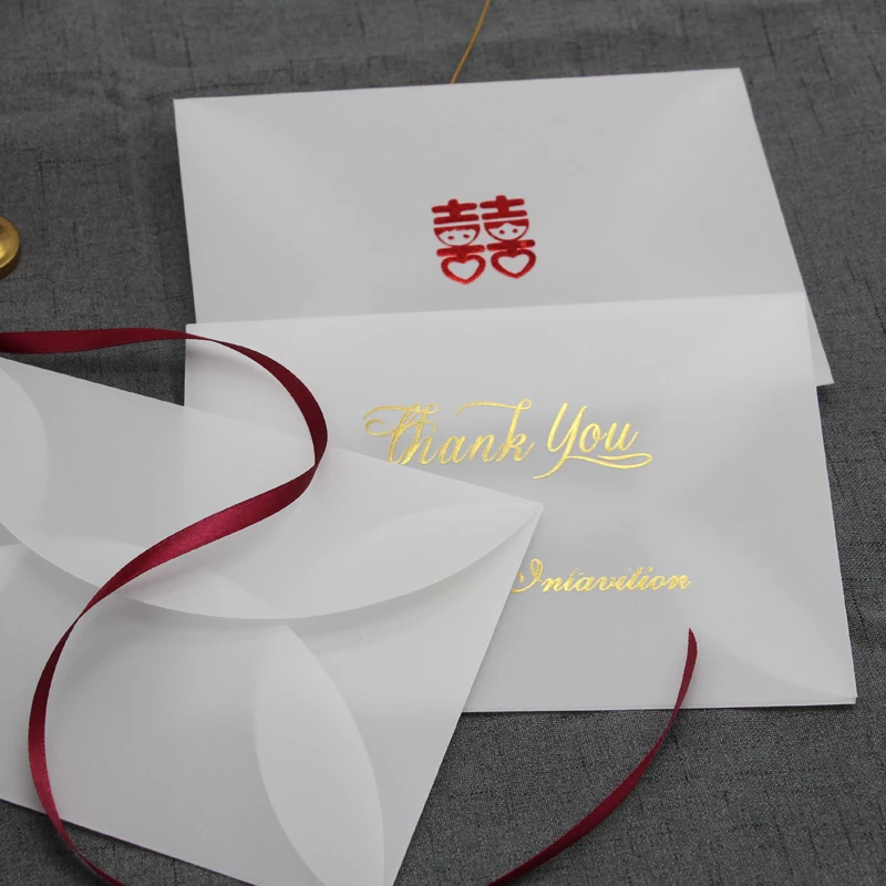 

20pcs/set Sulfuric Acid Paper Envelope European Hot Stamping Printing Envelope for Postcard Kids Gift Birthday Card Stationery