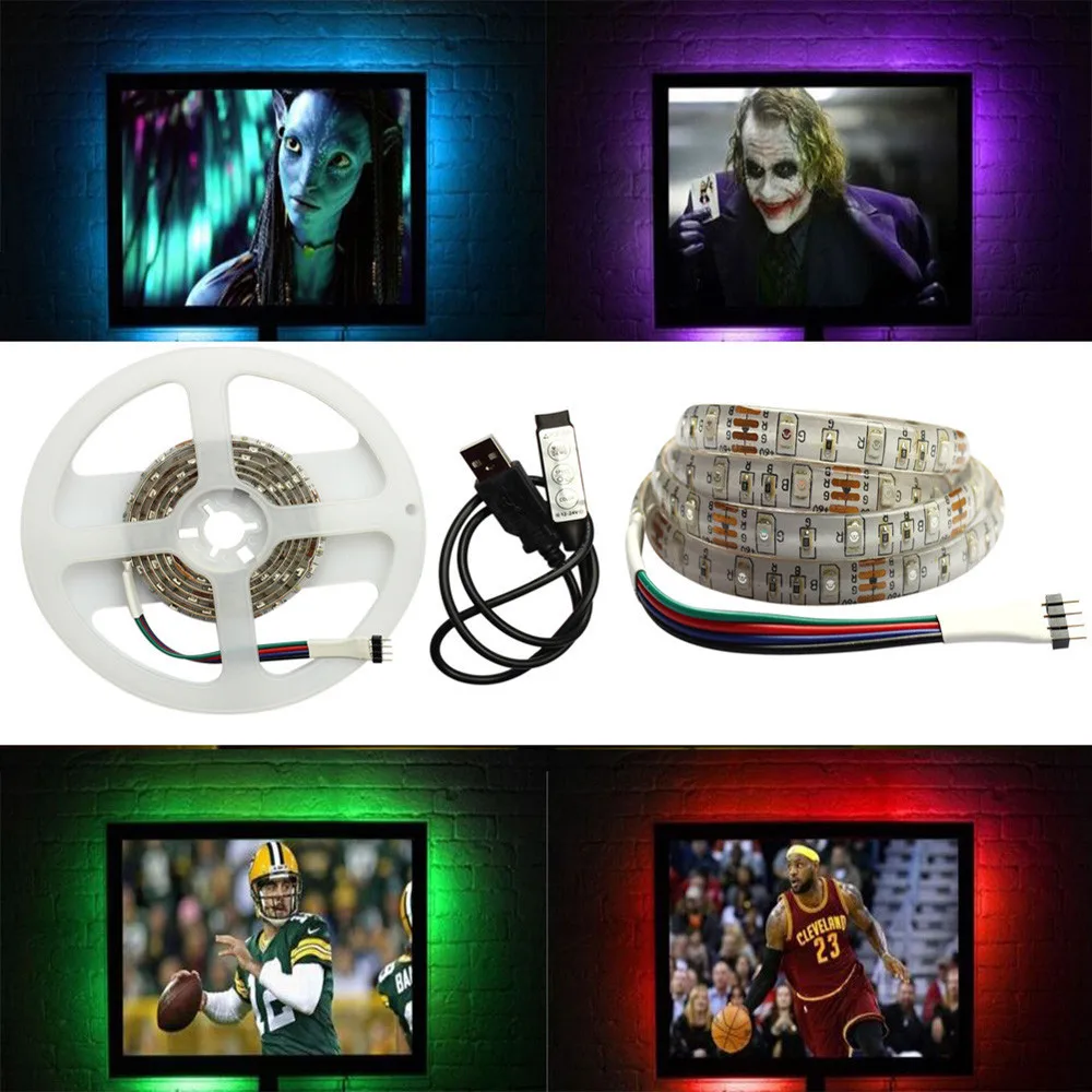 2M Led Strip 120 Lights 5050usb Waterproof Light Belt Led 2M Usb Strip Lights Tv Back Light Color Changing #4P26 (10)