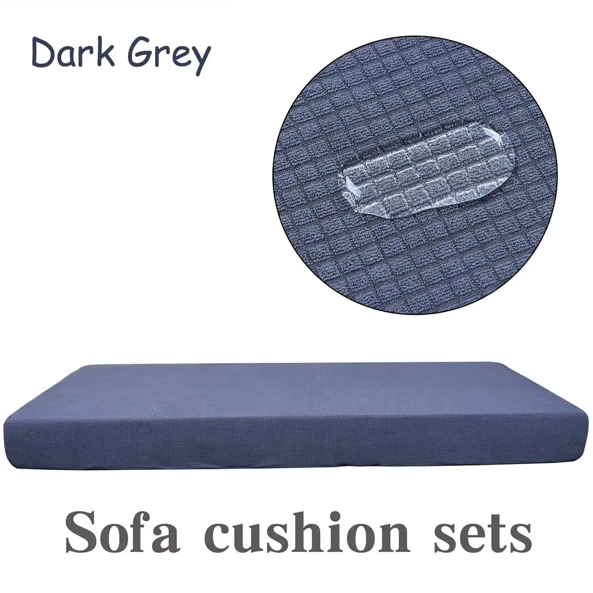 Водонепроницаемые чехлы для диванных подушек, скандинавские декоративные подушки, чехлы для диванных подушек, одноцветные простые Автомобильные украшения для дома - Цвет: 1 seat Dark Grey