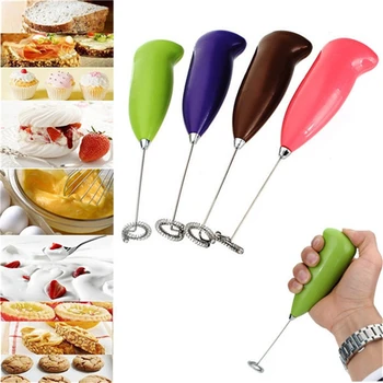 

Coffee Milk Frother Wand Handheld Electric Foam Maker for Coffee Milk Durable Drink Mixer With Stainless Steel Whisk