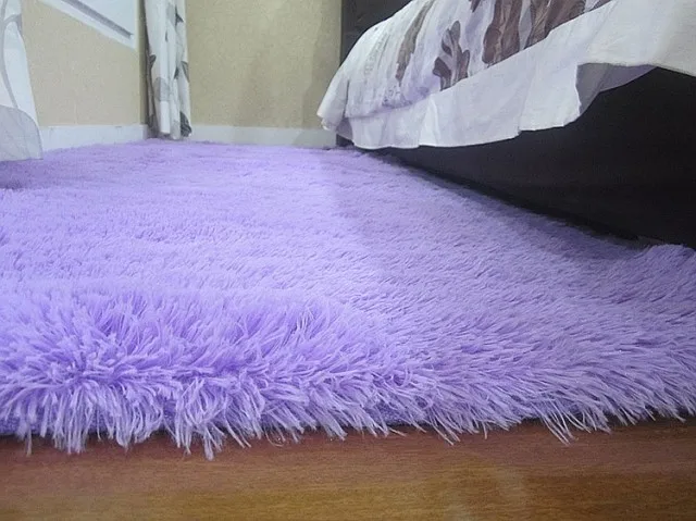 Purple Fluffy Rug Area Ideas Light Purple 140x200cm Anti Skid Soft Fluffy Gy Home Area Rug