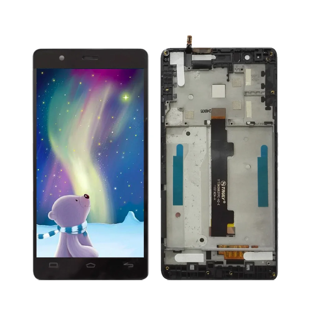 Tested LCD Display+Touch Screen Digitizer For BQ Aquaris E5 4G TFT5K0982FPC-A2-E With Frame | Мобильные телефоны и